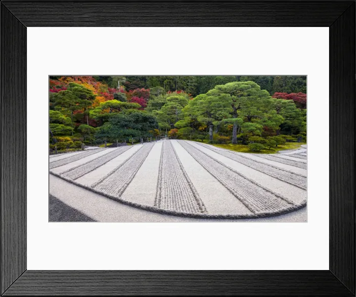 Framed Print : Sand Garden at Ginkaku-ji Silver Pavilion in Autumn, Kyoto, Japan Framed Print : Sand Garden at Ginkaku-ji Silver Pavilion in Autumn, Kyoto, Japan