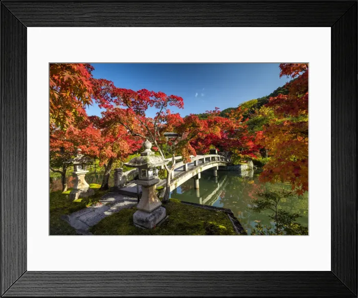 Framed Print : Japanese Garden Bridge, Kyoto, Japan Framed Print : Japanese Garden Bridge, Kyoto, Japan