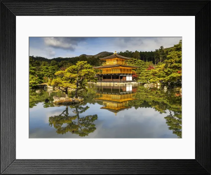 Framed Print : The Golden Pavilion, Kinkaku-ji, Kyoto, Japan Framed Print : The Golden Pavilion, Kinkaku-ji, Kyoto, Japan
