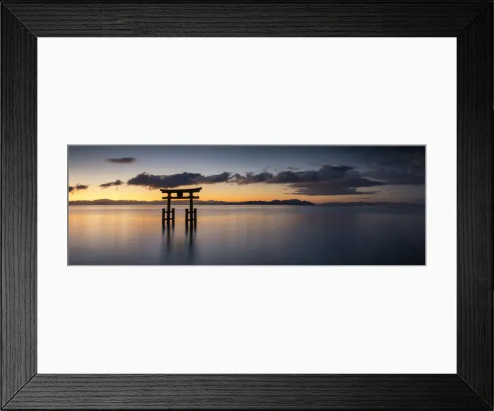 Framed Print : Japanese Torii Gate at Sunrise, Lake Biwa, Takashima, Shiga Prefecture, Japan Framed Print : Japanese Torii Gate at Sunrise, Lake Biwa, Takashima, Shiga Prefecture, Japan