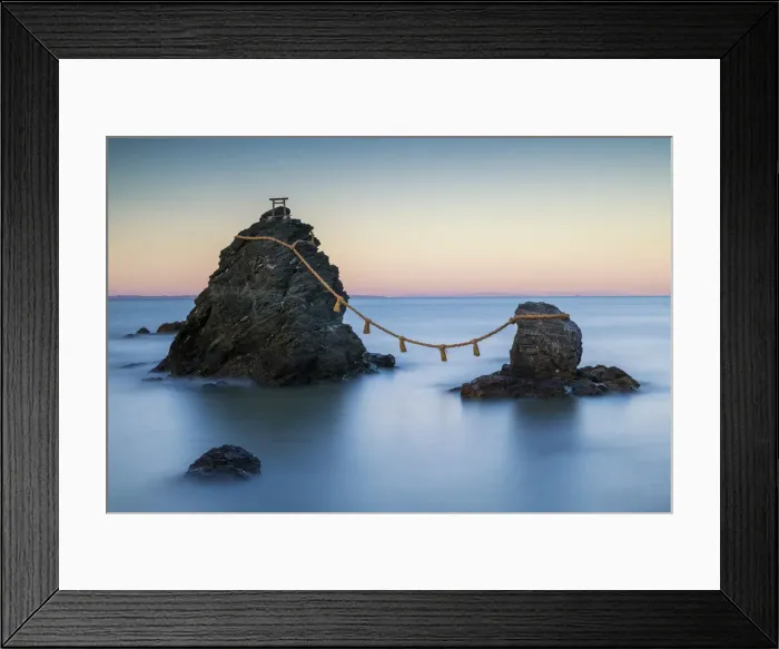 Framed Print : Futamigaura (Wedded Rocks), Meoto Iwa, Mie Prefecture, Japan Framed Print : Futamigaura (Wedded Rocks), Meoto Iwa, Mie Prefecture, Japan