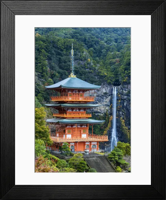 Framed Print : Nachi no taki Waterfall & Pagoda, Nachi Falls, Wakayama Prefecture, Honshu, Japan Framed Print : Nachi no taki Waterfall & Pagoda, Nachi Falls, Wakayama Prefecture, Honshu, Japan