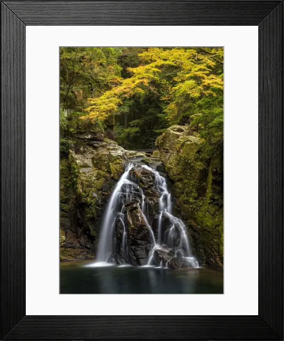 Framed Print : Akame Shijuhachi Waterfall in Autumn, Mie Prefecture, Japan Framed Print : Akame Shijuhachi Waterfall in Autumn, Mie Prefecture, Japan