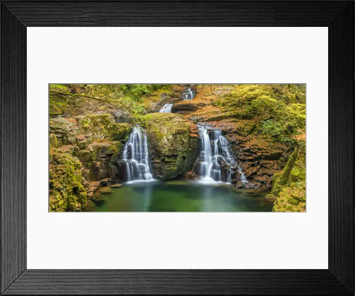 Framed Print : Akame Shijuhachi-taki Nabari Waterfall, Mie Prefecture, Japan