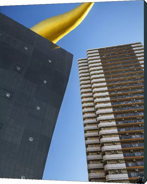 Asahi Building Golden Flame Abstract, Tokyo, Japan