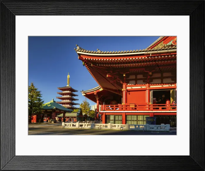 Framed Print : Senso-ji Temple & Pagoda, Tokyo, Japan Framed Print : Senso-ji Temple & Pagoda, Tokyo, Japan