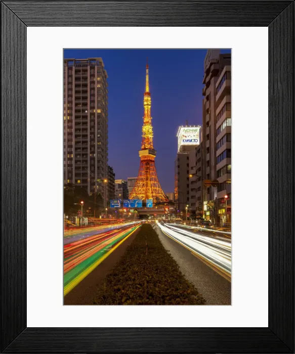 Framed Print : Tokyo Tower at Night, Tokyo, Honshu, Japan Framed Print : Tokyo Tower at Night, Tokyo, Honshu, Japan