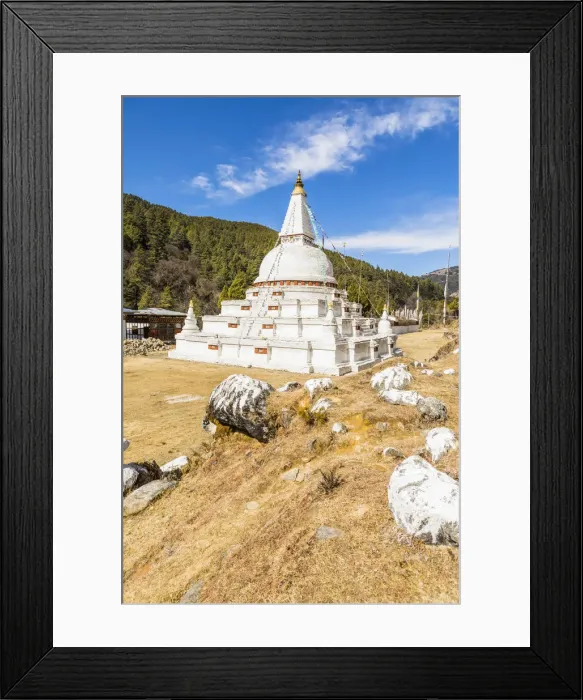 Framed Print : Chendebji Chorten, Trongsa District, Bhutan Framed Print : Chendebji Chorten, Trongsa District, Bhutan