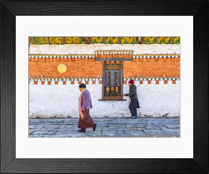 Framed Print : People walking around Jambey Lhakhang, Jakar, Bumthang District, Bhutan Framed Print : People walking around Jambey Lhakhang, Jakar, Bumthang District, Bhutan
