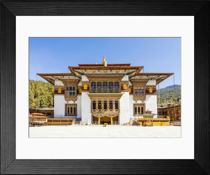 Framed Print : Konchogsum Lhakhang, Jakar, Bumthang District, Bhutan
