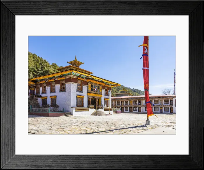 Framed Print : Lhodrak Kharchu monastery, Jakar, Bumthang District, Bhutan Framed Print : Lhodrak Kharchu monastery, Jakar, Bumthang District, Bhutan