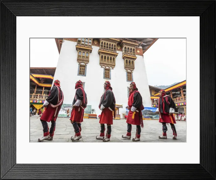 Framed Print : Punakha Tshechu (otherwise known as Punakha Festival), Punakha Dzong, Punakha