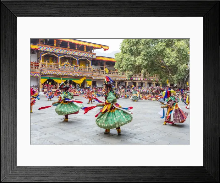 Framed Print : Punakha Tshechu (otherwise known as Punakha Festival), Punakha Dzong, Punakha Framed Print : Punakha Tshechu (otherwise known as Punakha Festival), Punakha Dzong, Punakha