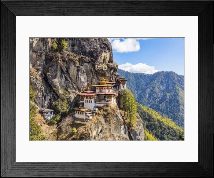 Framed Print : Paro Taktsang (Tigers Nest), Paro District, Bhutan