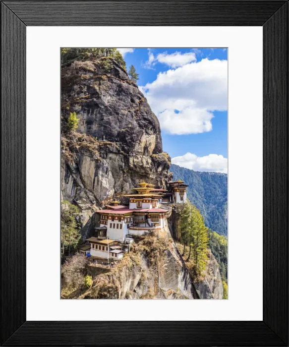 Framed Print : Paro Taktsang (Tigers Nest), Paro District, Bhutan