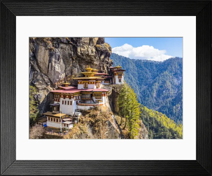 Framed Print : Paro Taktsang (Tigers Nest), Paro District, Bhutan Framed Print : Paro Taktsang (Tigers Nest), Paro District, Bhutan
