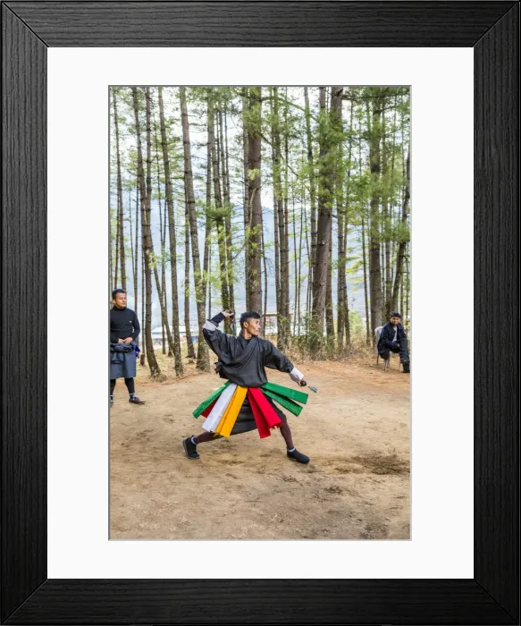 Framed Print : Man playing darts in Paro District, Bhutan Framed Print : Man playing darts in Paro District, Bhutan