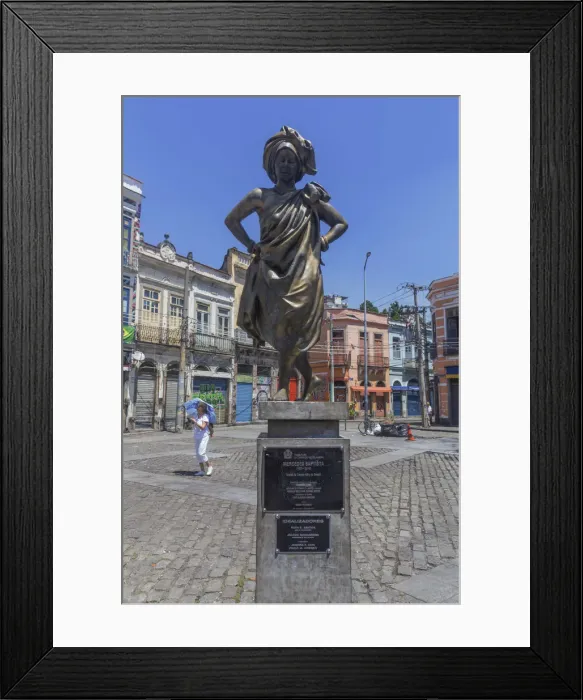 Framed Print : Mercedes Baptista monument, Pedra do Sal, Rock of Salt, Saude, Rio port area Framed Print : Mercedes Baptista monument, Pedra do Sal, Rock of Salt, Saude, Rio port area
