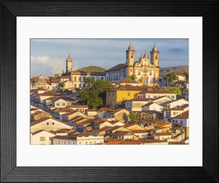 Framed Print : Cityscape, old town, Ouro Preto, Minas Gerais state, Brazil Framed Print : Cityscape, old town, Ouro Preto, Minas Gerais state, Brazil