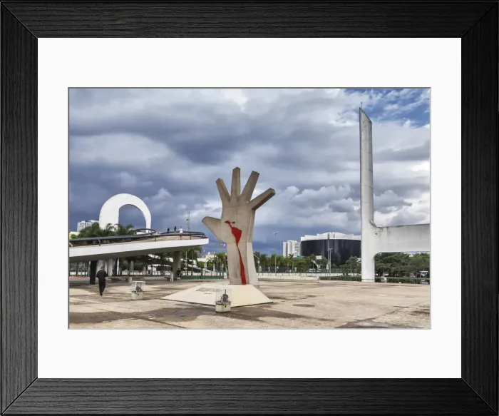 Framed Print : Memorial da America Latina, 1989, Oscar Niemeyer, Sao Paulo, Brazil