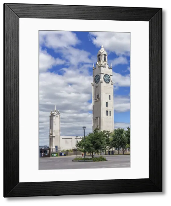 Framed Print : Tour de l Horloge, 1922, Montreal, Quebec, Canada Framed Print : Tour de l Horloge, 1922, Montreal, Quebec, Canada