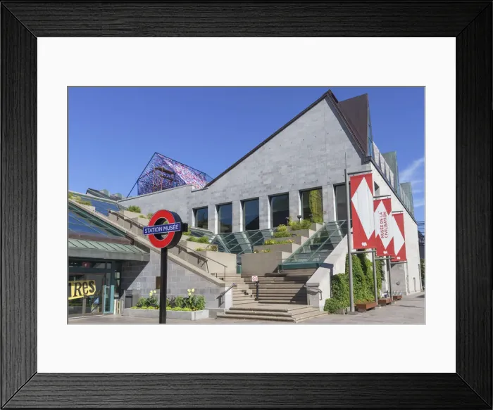 Framed Print : Musee civilization, 1988, Quebec City, Quebec, Canada