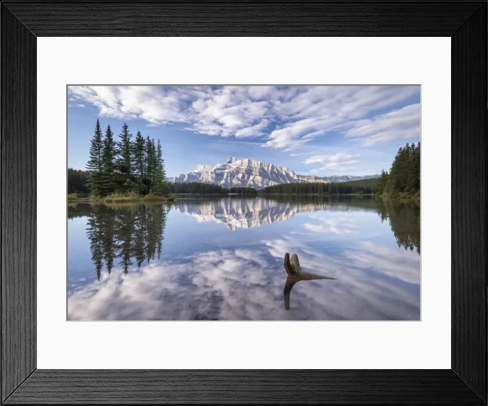 Framed Print : Mount Rundle reflected in Two Jack Lake, Banff National Park, Alberta, Canada Framed Print : Mount Rundle reflected in Two Jack Lake, Banff National Park, Alberta, Canada