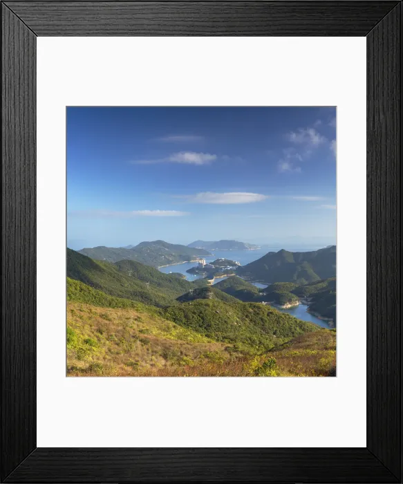 Framed Print : Tai Tam Reservoir on Hong Kong Island, Hong Kong Framed Print : Tai Tam Reservoir on Hong Kong Island, Hong Kong