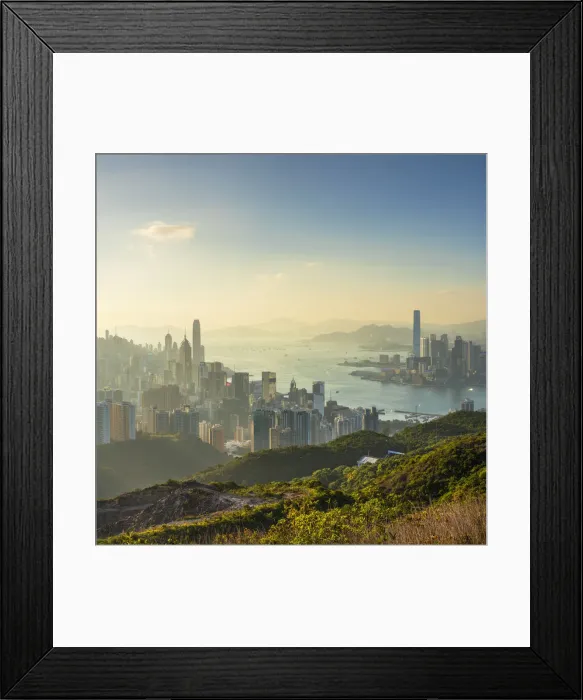 Framed Print : Skyline of Hong Kong Island and Kowloon, Hong Kong Framed Print : Skyline of Hong Kong Island and Kowloon, Hong Kong