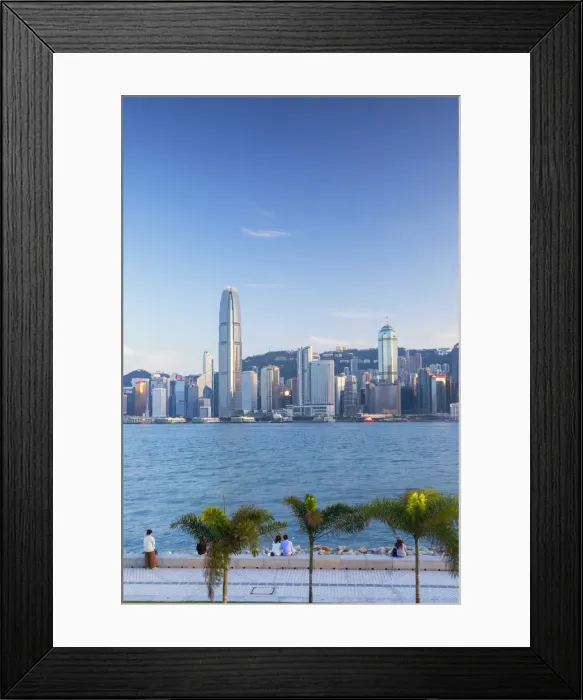 Framed Print : Skyline of Hong Kong Island from West Kowloon Art Park, Kowloon, Hong Kong Framed Print : Skyline of Hong Kong Island from West Kowloon Art Park, Kowloon, Hong Kong