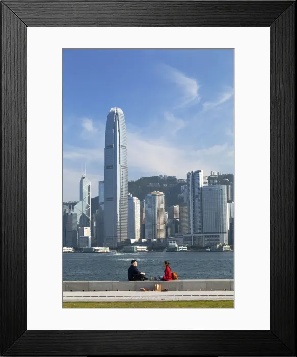 Framed Print : Couple sitting in West Kowloon Art Park, Kowloon, Hong Kong Framed Print : Couple sitting in West Kowloon Art Park, Kowloon, Hong Kong