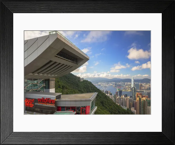Framed Print : Peak Tower and skyline, Hong Kong Framed Print : Peak Tower and skyline, Hong Kong