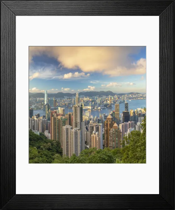 Framed Print : Skyline of Hong Kong Island and Kowloon, Hong Kong Framed Print : Skyline of Hong Kong Island and Kowloon, Hong Kong