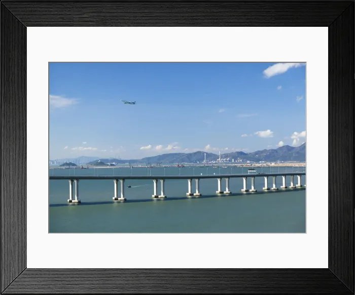 Framed Print : Hong Kong-Zhuhai-Macau bridge, Tai O, Lantau Island, Hong Kong Framed Print : Hong Kong-Zhuhai-Macau bridge, Tai O, Lantau Island, Hong Kong