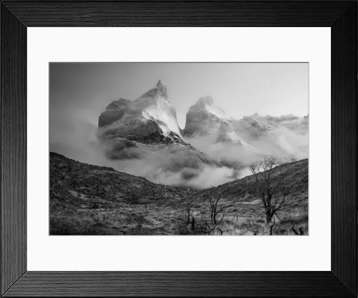 Framed Print : Cuernos del Paine at sunrise in autumn, Torres del Paine National Park, Patagonia, Chile Framed Print : Cuernos del Paine at sunrise in autumn, Torres del Paine National Park, Patagonia, Chile