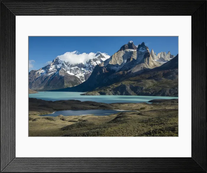 Framed Print : South America, Andes, Patagonia, Torres del Paine, UNESCO World Heritage, National Park Framed Print : South America, Andes, Patagonia, Torres del Paine, UNESCO World Heritage, National Park