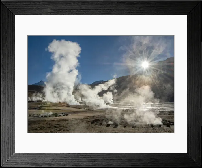 Framed Print : South America, Chile, Andes, Atacama, San Pedro de Atacama, Tatio Geyser Basin, Altiplano Framed Print : South America, Chile, Andes, Atacama, San Pedro de Atacama, Tatio Geyser Basin, Altiplano