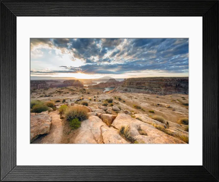 Framed Print : SunRecreation Area, Page, between Arizona and Utah, USArise at Alstrom Point, Lake Powell Framed Print : SunRecreation Area, Page, between Arizona and Utah, USArise at Alstrom Point, Lake Powell