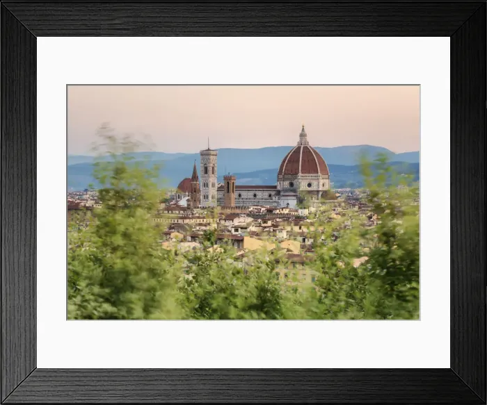 Framed Print : Cityscape and Cathedral of Santa Maria del Fiore and tower bell of Giotto framed Framed Print : Cityscape and Cathedral of Santa Maria del Fiore and tower bell of Giotto framed