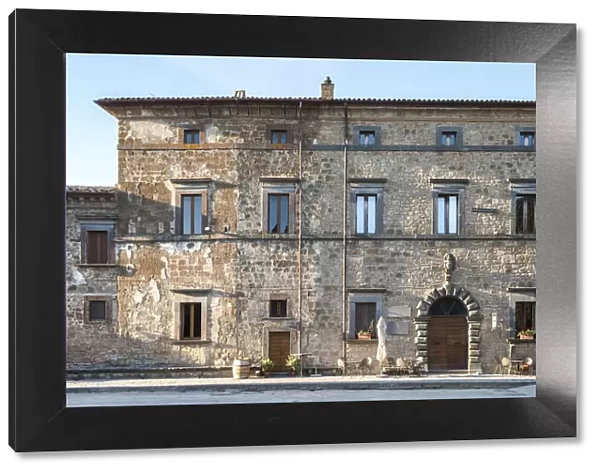 Typical house of Civita od Bagnoregio, Viterbo Province, Lazio, Italy