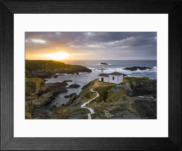 Framed Print : Ermita da Vire do Porto, Valdovino, La Coruna, Galicia, Spain Framed Print : Ermita da Vire do Porto, Valdovino, La Coruna, Galicia, Spain