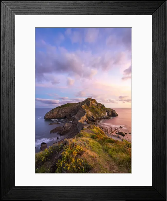 Framed Print : Gaztelugatxe, Biscay, Basque Country, Spain. View of the islet Framed Print : Gaztelugatxe, Biscay, Basque Country, Spain. View of the islet