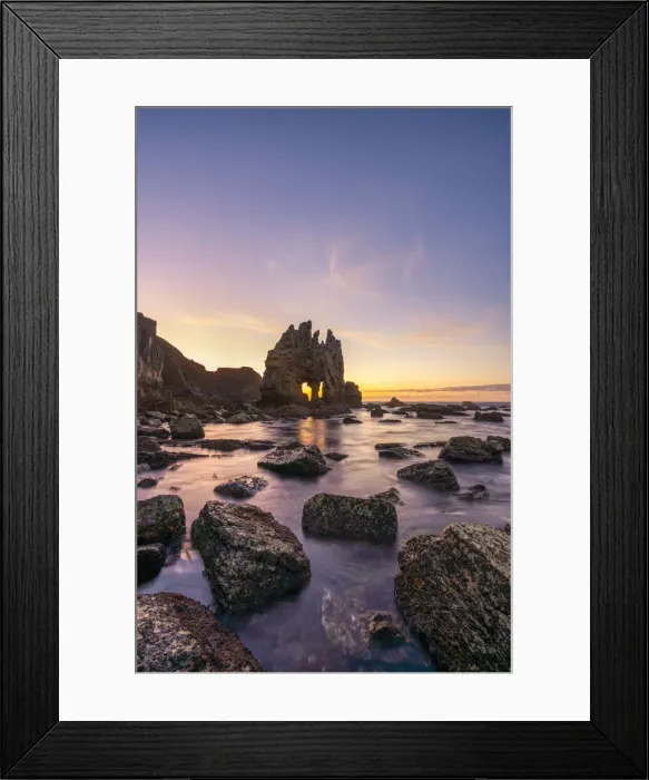 Framed Print : Playa de Portizuelo, Luarca, Asturias, Spain