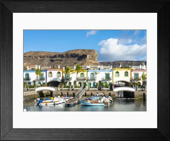 Framed Print : Puerto de Mogan, Mogan, Gran Canaria, Canary Islands, Spain Framed Print : Puerto de Mogan, Mogan, Gran Canaria, Canary Islands, Spain