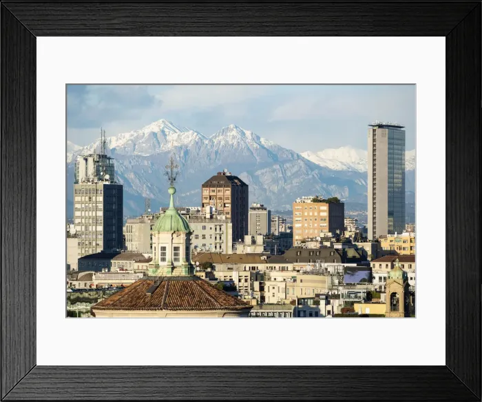 Framed Print : Milan, Lombardy, Italy Milans skyline with Pirelli tower Framed Print : Milan, Lombardy, Italy Milans skyline with Pirelli tower