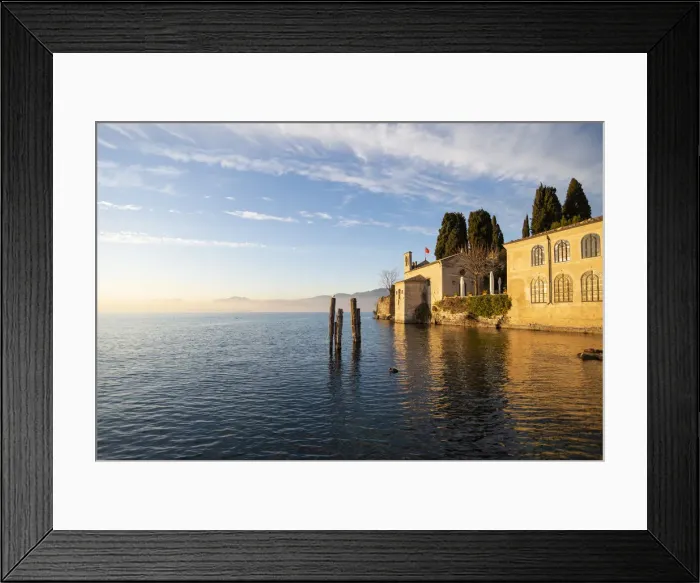 Framed Print : Punta San Vigilio, Verona province, Veneto, Italy Old estate overlooking Garda lake Framed Print : Punta San Vigilio, Verona province, Veneto, Italy Old estate overlooking Garda lake
