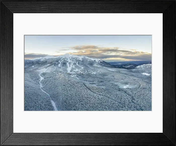 Framed Print : aerial view of Cerreto Laghi in winter time after a snowing, municipality of Ventasso Framed Print : aerial view of Cerreto Laghi in winter time after a snowing, municipality of Ventasso