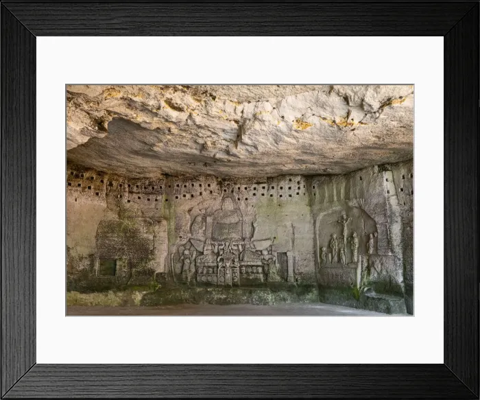 Framed Print : France, Dordogne, Perigord, Brantome, troglodyte caves Framed Print : France, Dordogne, Perigord, Brantome, troglodyte caves