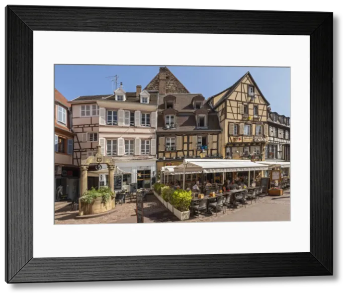 Framed Print : France, Alsace, Colmar. Street in the medieval old town of Colmar Framed Print : France, Alsace, Colmar. Street in the medieval old town of Colmar