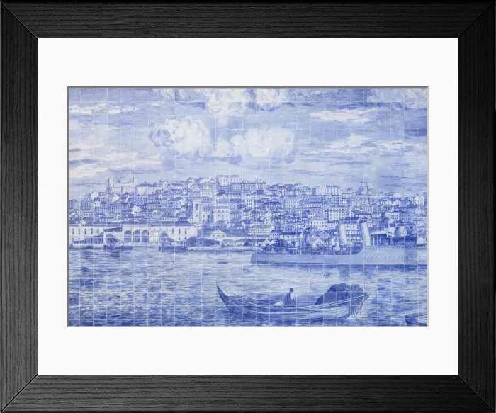 Framed Print : Close up of Azulejos decorations at Miraduro de Santa Luzia (St Lucy viewpoint) Framed Print : Close up of Azulejos decorations at Miraduro de Santa Luzia (St Lucy viewpoint)
